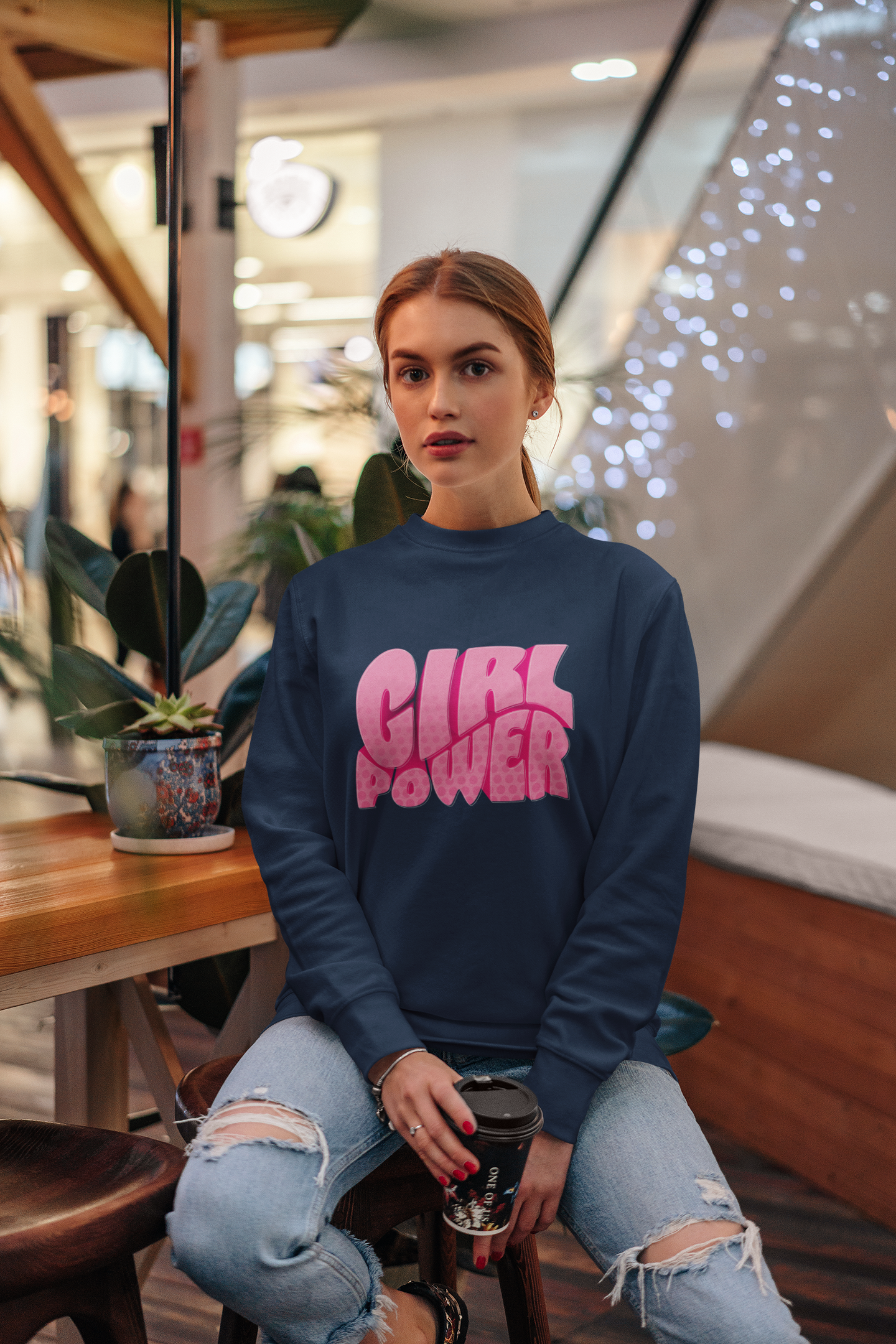 Sudadera Girl Power : Más fuerte, más brillante, más imparable