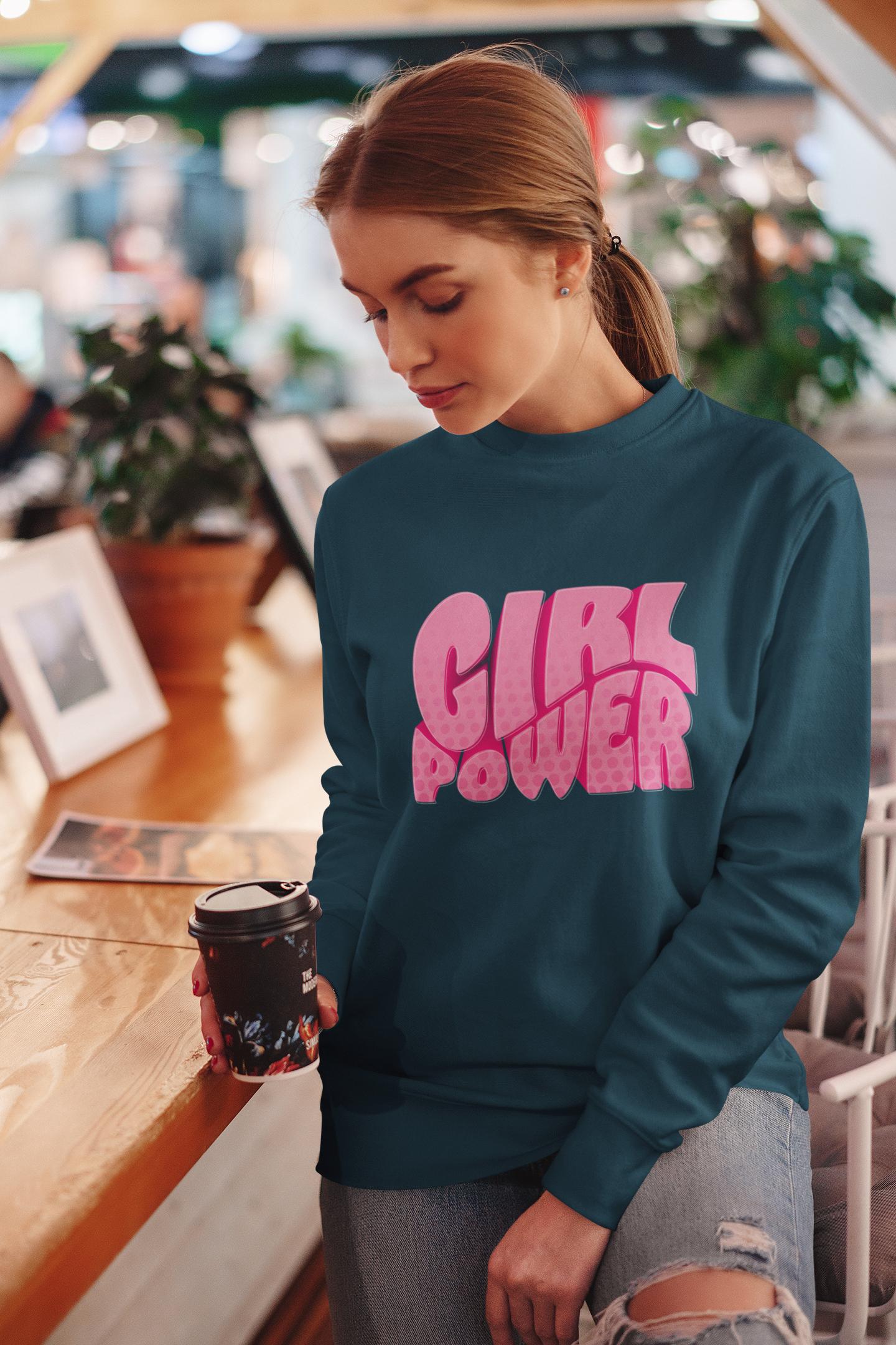 Sudadera Girl Power : Más fuerte, más brillante, más imparable