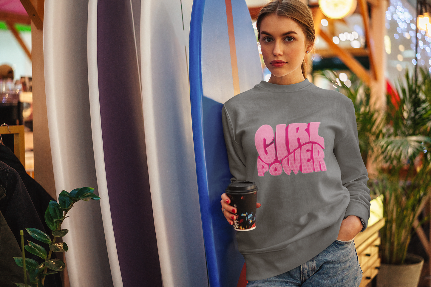 Sudadera Girl Power : Más fuerte, más brillante, más imparable