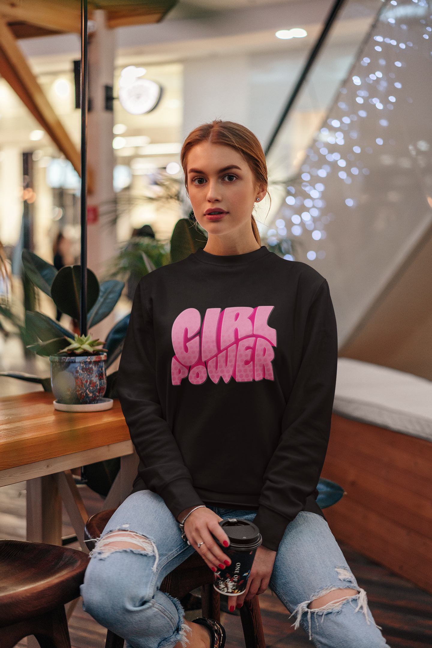 Sudadera Girl Power : Más fuerte, más brillante, más imparable
