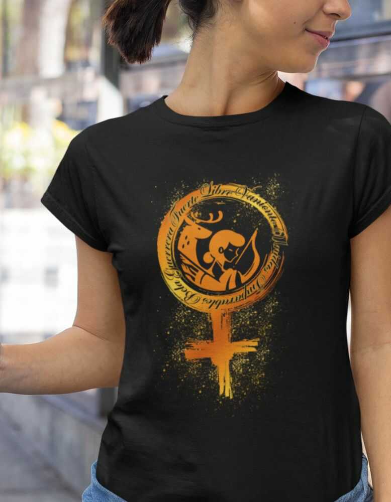 Camiseta Diosa Guerrera - Fuerza y Feminismo en un Solo Diseño